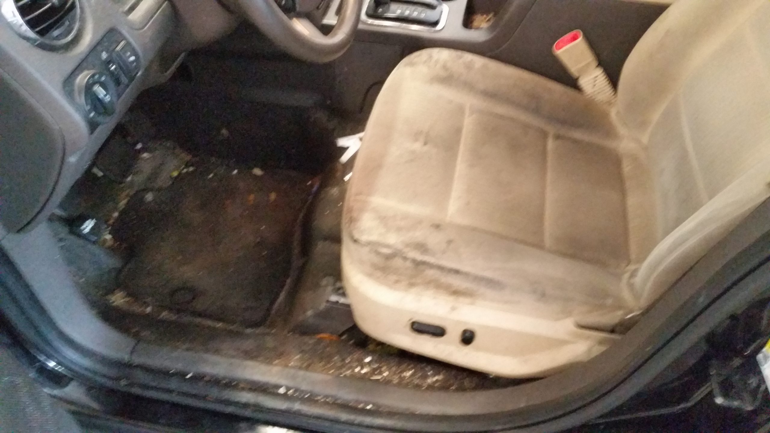 Before car interior image before detailing (1)